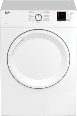 เครื่องอบผ้าฝาหน้าระบบลมร้อน  ขนาด 8kg